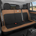 Cat MeshFlex Beige & Black Rear Seat Cover for Car – Durable Canvas & Mesh Design 60/40 Split Bench Protector for Cars, Trucks & SUVs – Back Seat Cover for Rear Bench – Interior Car Accessory