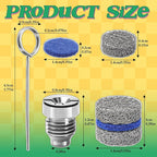 3 Pieces 1.1 mm Orifice Foam Cannon Nozzle and Foam Maker Meshes Kit for Foam Cannon Replacement Thread Nozzle Tips and Mesh Filter, with Cleaning Tools, 3000PSI