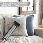 Handheld Vacuum Cordless Car Vacuum Cleaner with 18KPa Powerful Suction, Portable Chargeable Handy Vac with LED Front Light & Storage Dock, Dust Buster for Office Home, Pet Brush for Pet Hair, Gray