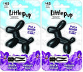 Little Pup 96605 Black Velvet Scent, Car Air Freshener, Clips to A/C Air Vent, Alcohol-Free Fragrance Oil, Non-Hazardous and Non-Toxic Plastic, Set of 1 (Pack of 2)