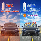 CHILL·TEK Funny Car Windshield Sun Shade Umbrella, Yellow Lemon Car Sun Shade Umbrella, Block UV Rays Heat Foldable Windshield Umbrella Sun Visor Protector - Keep Vehicle Cool for Cars SUV
