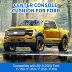 Nilight Center Console Cover Compatible with 2015-2020 Ford F150 2017-2022 F250 F350 F450 PVC Leather Armrest Cover for Car Middle Center Console Pad Car Armrest Box Cover(Bucket Seat Only) -Black