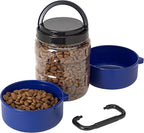 Gamma2 Vittles Vault Travel-Tainer (6 Cups) Portable Food Storage Container, Blue (Pack of 2)