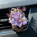 Small Bouquet Car Air Freshener Vent Clips Mini Fresh Flower Bouquet Air Conditioning Outlet Perfume Clip Decoration Essential Oil Diffuser Vent Clip Auto Interior Accessories for Car Decor