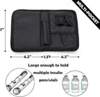 Apollo Walker Insulin Cooler Travel Case Diabetic Medication Cooler with Ice Packs and Insulation Liner TSA Approved