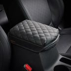 KMMOTORS Seltos(2020~2025) Center Console Cover, Armrest Cushion, Console Protector, Vegan Leather, Seltos Accessories