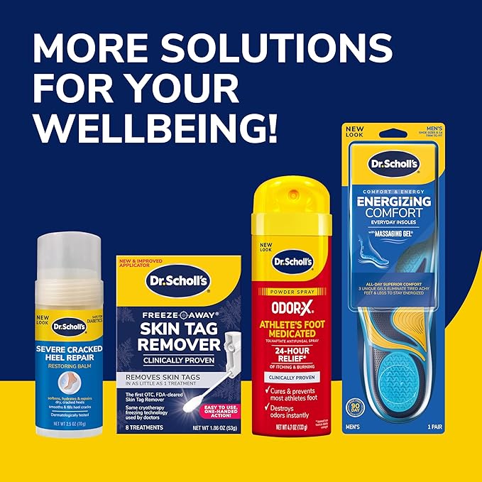 Dr. Scholl’s Odor-X ODOR-FIGHTING Spray-Powder // All-Day Odor Protection and Sweat Absorption - Packaging May Vary