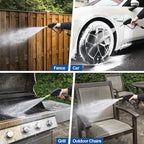 TOOLCY 5000 PSI Pressure Washer Gun with Swivel Inlet, Short Power Washer Gun with Nozzle Tips, Ergonomic Handle, 3/8'' Male Plug, M22-14mm, 1/4" Quick Connector, Sturdy Design for Gas Pressure Washer