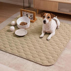 gogobunny 3X Stronger Waterproof Pet Blanket, Scratch Proof Furniture Protector for Dogs Cats, Reversible Cover 30x30 Inch, Dark Beige