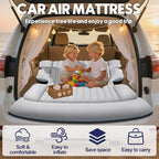 SUV Air Mattress with Air Pump,Thickened Camping Bed with 2 Pillows,Portable Car Air Mattress,Quick Easy Set-Up,Inflatable Bed for car,Durability Car Bed for SUV,Home,Travel,Camping(GreyWhite)