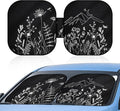 Foldable Car Sun Shade Windshield for Cars，SUV, Trucks, Sedan – Reflective UV Ray Blocker and Heat Shield with Storage Pouch, Pattern Sun Visor Cover, Car Interior Accessories Keep Vehicle Cool