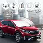 Windshield Sun Shade Custom Fit for 2017-2022 Honda CR-V CRV Accessories Foldable Sunshade Sun Blocker Protect Car from Sun Rays & Heat Damage Keep Car Cooler