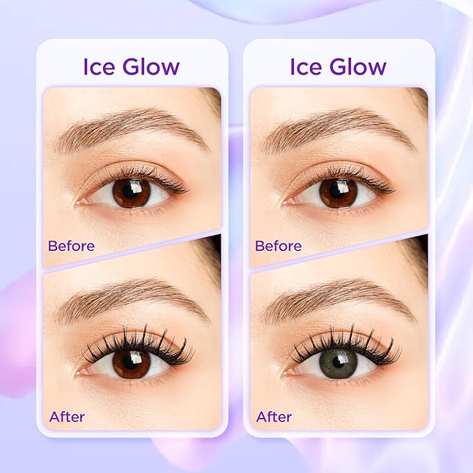 Lash Extension Kit DIY Lash Clusters Kit Eyelash Extensions Individual Lashes Extensions with (Bond,Seal,Tweezers,Remover,140Pcs,Ice Glow,10-14)