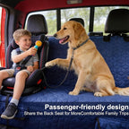 Dog Car Seat Covers for Back Seat, Heavy Duty Pet Bench Seat Covers for Trucks Waterproof Protector Back Seat Nonslip Dogs Car Seat Covers for Crew Cab/Ford F-Series/Ram 1500/Sierra/Silverado
