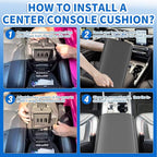 Nilight Center Console Cover Compatible with 2011-2019 Ford Explorer PVC Leather Armrest Cover for Car Middle Center Console Cushion Pad Waterproof Console Covers Car Armrest Box Cover Black