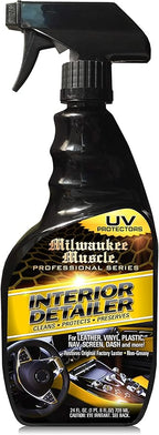 Auto Car Interior Cleaner Detailer Spray - 24 Fl Oz - For Cars, Bikes, Boats - Cleaner and Conditioner For Leather, Vinyl, Plastics, Screens - Upholstery Protectant Detailing Spray