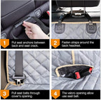 iBuddy Truck Seat Cover for Dogs Waterproof Truck Back Seat Protector for Kids Without Smell Heavy Duty and Nonslip Pet Bench Seat Cover for Trucks Ford F150/F250/Chevrolet Silverado/GMC/Ram 1500/2500