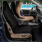 Dri Seats Waterproof Car Seat Cover – Premium Sweat Towel with Slip Resistant Backing for Front Seats in Cars, Trucks, SUVs – Universal Seat Covers & Liner, Easy Install (Black, Large)