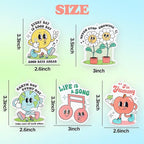 5Pcs Retro Cute Car Air Fresheners Car Interior Accessories Hanging Scents Kawaii Freshener Automotive Room Decor for Women Teen Girls Gift