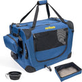 Soft Pet Carrier & Dog Carrier with Travel Litter Box & Collapsible Bowl 24x17x17 – Large Cat Carrier & Small Dog Crate for Car, Vet Visits, Home & Traveling
