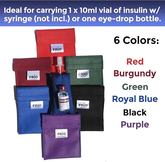 FRIO Cooling Wallet - Insulin Cooler for 45+ Hours of Stress Free On The Go - Red Mini