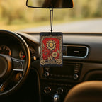 Vintage Boho Witchy Tarot Card Car Air Freshener 3 Pcs, the Sun Moon Star Tarot Card Air Freshener Hanging for Cars Books Closet Drawer, Witchy Car Accessories for Women Men（01）