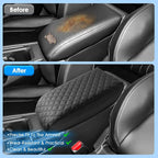 2023 2024 2025 2026 Accord Hybrid Center Console Cover for Honda Accord Hybrid (Sport,EX-L,Sport-L,Touring) /Accord (LX,SE,EX), Cushion Leather Armrest Cover 2025 Accord Accessories (Padded)