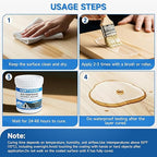 10.5OZ(300g) AQNTIGUSH Transparent Waterproof Sealant Coating Invisible Waterproof Agent, Waterproofing Adhesive for Roofs, Walls, Bathroom, Wood, Indoor & Outdoor Water Proof Clear Paint Sealer