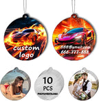 Generic 10Pcs Custom Logo Car Air Fresheners, Double-Sided with Photo Text Logo, Bulk Customizable, Multiple Scents, Long-Lasting Fragrance