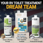 Unique RV Digest-It Ultra RV Toilet Treatment, 32 Uses, Super Concentrated - Eliminates Smells and Liquifies Waste, Easy-Measure Extra-Strength Preventive Bio-Enzymatic Holding Tank Treatment (32 oz)