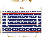 YOKYHOM American Flag Golf Cart Seat Covers for 2/4-Seater, Patriotic USA Seat Towel Blanket Keeps Seats Cool & Clean for Summer, Microfiber Fits EZGO, Club Car, Yamaha, 51"x31"