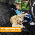 PETICON Dog Car Seat Covers for Truck Ford f150/Ram1500/GMC Canyon/Silverado, Waterproof Pet Back Seat Cover for Trucks, Scratchproof Nonslip Durable Rear Seat Cover for Dogs