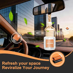 AROIC Hanging Car Air Freshener - 6 Pack Luxury Leather Scent Air Freshener Set, Long-Lasting Natural Essential Oil Fragrance Diffuser Eliminates Odors,Ideal Business Gift for Car Accessories Unisex