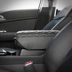 KMMOTORS Compatible with Kia Sportage(NQ5), 2023-2025 Center Console Cover Black, Armrest Cushion, Car Accessories for Sportage NQ5, Vegan Leather, Protect from Scratch, Pet Claws
