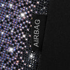 CAR PASS Bling Diamond Air Mesh Seat Cover Front Seats,Leather Seat Covers for Car Shining Glitter Sparkly,Automotive seat covers Universal Fit SUV Truck Cute Women Girl,Bedazzed Iridescent Rhinestone