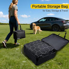 Dog Seat Covers for Tesla Model Y,Dog Hammock for Tesla with Side Flaps, 100% Waterproof Tesla Model Y Dog Accessories with Mesh Window & Headrest Protector Easy Clean up Pet Car Seat Cover