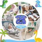 Piddle Pad Car Seat Liner, Waterproof Soft Car Seat Protector for Potty Training, Travel-Friendly Baby Toddler Carseat Cover, Machine Washable Liner for Spills, Potty Accidents (Blue)