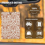 Boho Neutral Floral Car Air Freshener 4 Pcs, Terracotta Sunshine Damask Floral Hanging Air Freshener for Cars Closet Drawer Books, Boho Flower Car Accessories for Women