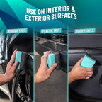 Chemical Guys Wonder Wave Durafoam Tire Shine Applicator Pads - Foam Pads for Applying Tire Dressings, Protectants, Wax, Polish and Car Detailer Products for Trucks and SUVs -, 2 Count (Pack of 4)