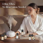 Auelife Hotel Collection Diffuser Oil Set - 6x10ml Luxury Hotel Scent Essential Oils for Diffuser - Fragrance Oil Variety Pack- Ideal for Home, Spa, DIY Candle Making Gift