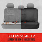 Motor Trend Neoprene Waterproof Seat Covers for Cars, Trucks, & SUV – Black & Red Automotive Interior Protectors - Rear Split Bench Protector for Kids Dogs & Pets – Forros para Asientos de Carro