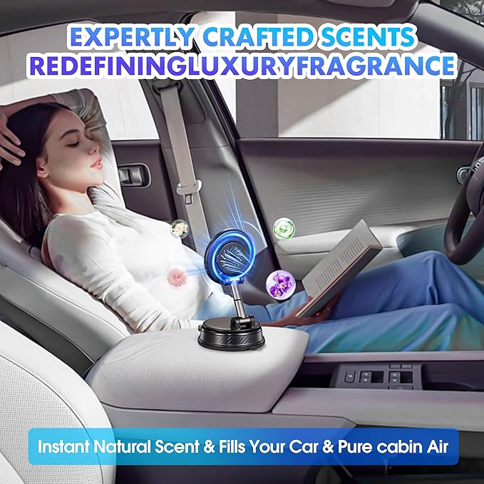 Car Phone Holder for Magsafe with Car Air Freshener, Long Lasting Scent - Auto Accessories,360° Adjustable Cars Phones Mount, Phone Holders for Your Car for iPhone 17 Pro Max 16 15 14 13