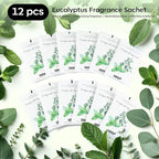 MYARO 12 Packs Eucalyptus Mint Scented Sachets for Drawer and Closet, Long-Lasting Closet Sachet Bags Drawer Deodorizers Fresh Scents, Home Fragrance Air Freshener