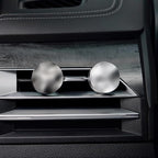 THEDOTS Gray Matte Metal Car Vent Clips, Refillable Air Freshener Car Decor, Moroccan Mint Tea Scent
