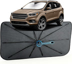 Car Windshield Sun Shade for Ford Escape 2013-2019 –[Reflective Coated Fabric] Sunshade Umbrella for Front Window, Car Shades Sun Visor Keep Car Cool and Protects Interior, 1:1 Exact Fit
