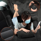 Tallew 12 Pcs Car Air Mattress Back Seat Inflatable Bed, 52 x 31.8 in Thickened PVC Flocking Leak Resistant Air Bed for SUV Truck Car Camping with Window Shade Curtain Portable Travel Sleeping Set