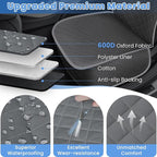 Dog Car Seat Covers, Waterproof Front Seat Cover for Dogs, Scratch-Proof, Nonslip Pet Passenger Seat Cover Protector, Universal Fit for Cars Trucks SUVs (Grey, Large Size)