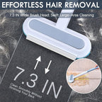 Pet Hair Removal Tool, 4 in 1 Reusable & Washable Dog & Cat Hair Remover, Multifunctional Pet Hair Remover with Extendable Handle & 2 Built-in Brushes, Easy Fur Cleaning for Furniture and Carpet