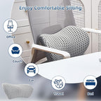 Lumbar Pillow, Memory Foam Lumbar Support Pillow for Office Chair and Car Seat, Ergonomic Streamline Back Pillow for Lower Back Pain Relief, Back Support Pillow for Sitting, Driving, Traveling