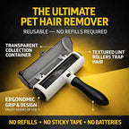 Pet Hair Remover Roller – Reusable Dog & Cat Hair Lint Roller for Couch, Carpet, Furniture, Rugs & Car Seats